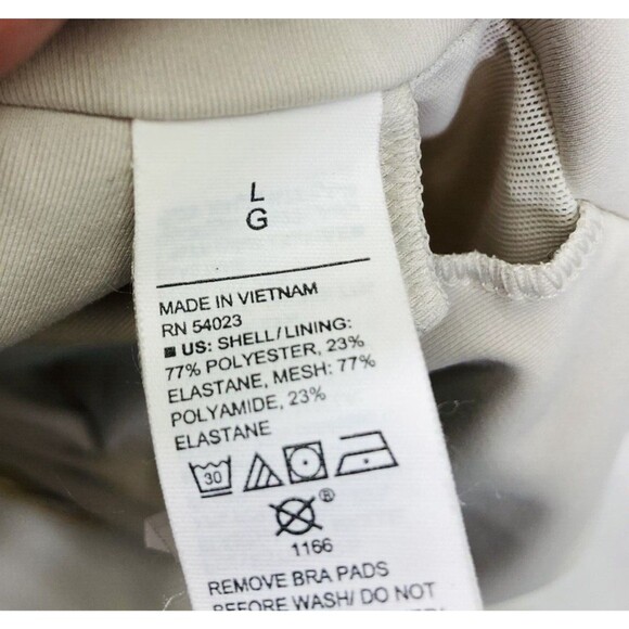 Tankini Kona Sol Old Navy Active Floral Palm Sports Bra Top Swim Suit L High Leg - Picture 10 of 16